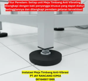 Instalasi Meja Timbang Anti-Vibrasi Instalasi Meja Timbang Anti-Vibrasi