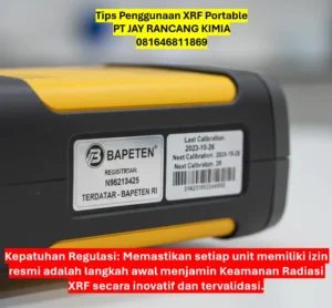 Tips Penggunaan XRF Portable