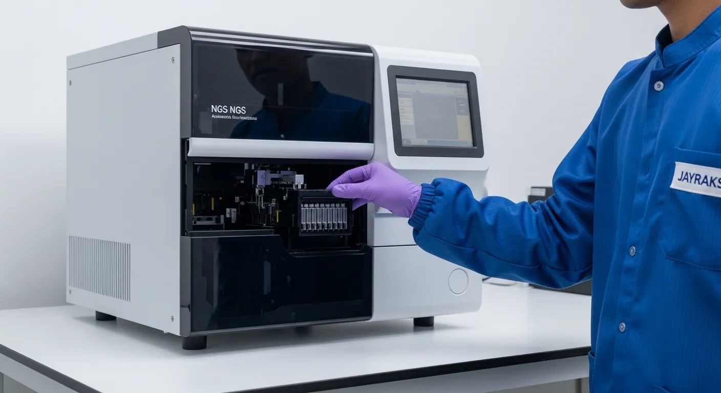 Tampilan layar monitor software yang digunakan untuk pemetaan varian bioinformatika kompleks