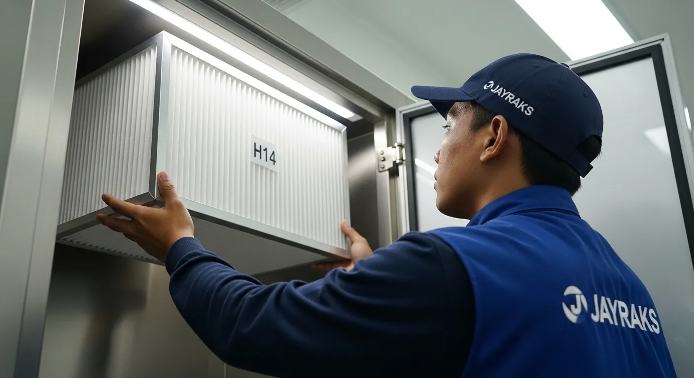 Panel Kontrol Digital dan HEPA Filter LAF