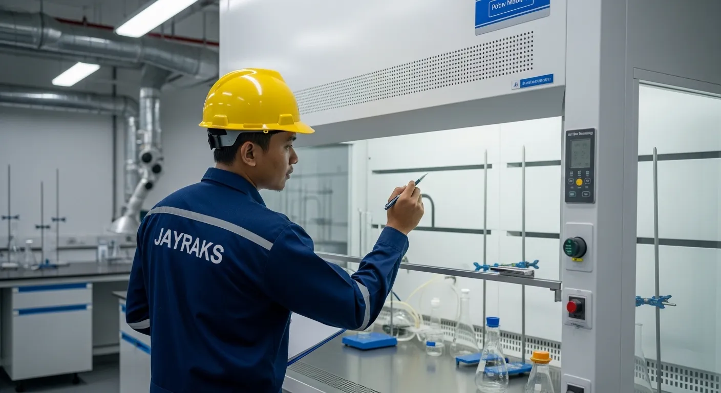 Instalasi Custom Fume Hood Standar K3
