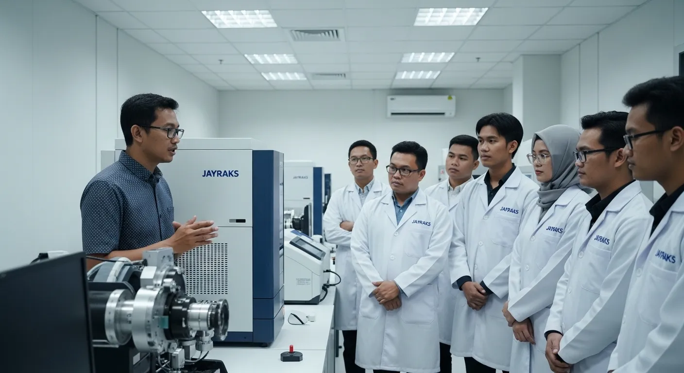 Instruktur Ahli dan Pelatihan Lab SC-XRD PT JAYRAKS