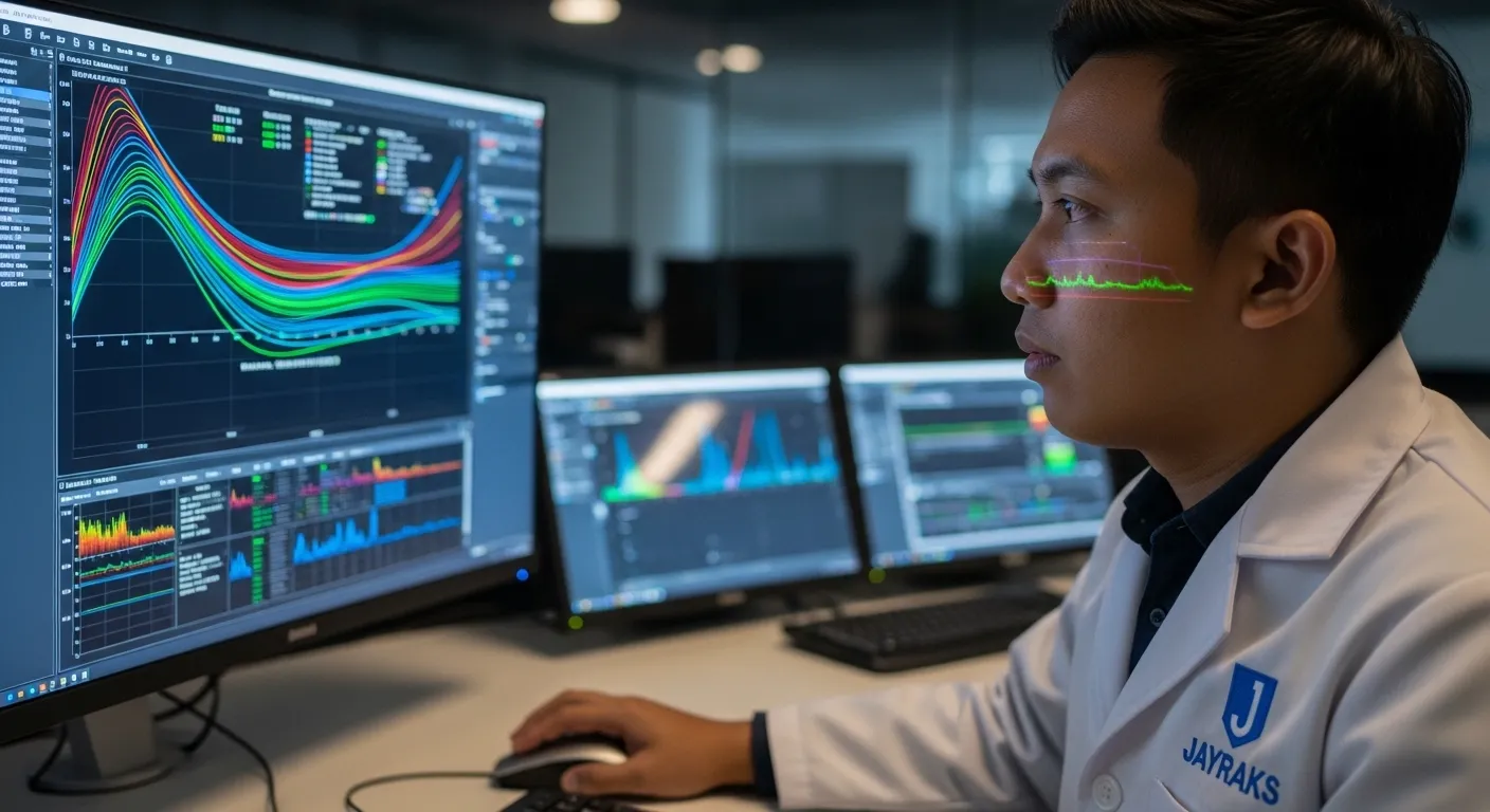 Antarmuka software Rheometer canggih yang menampilkan log integritas data dan kepatuhan audit kualitas