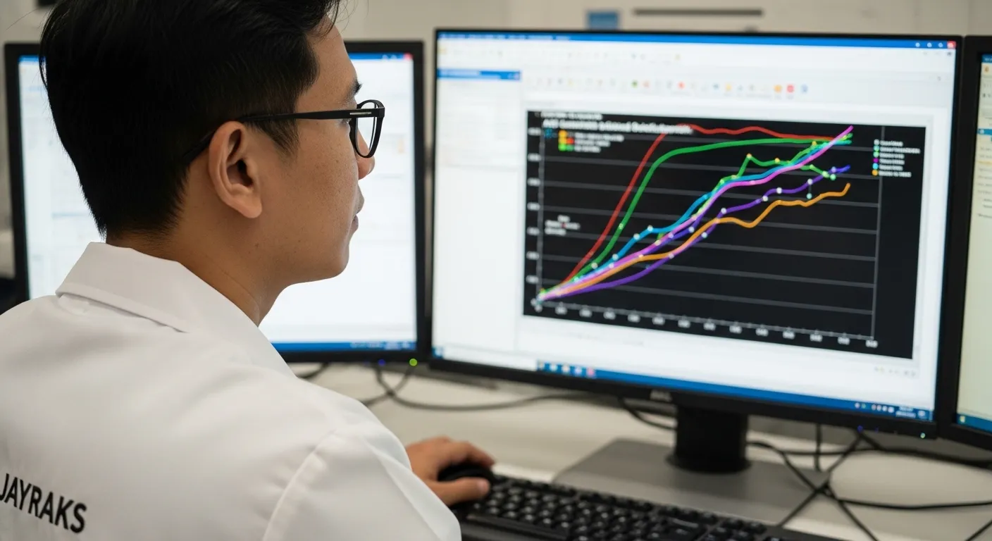 Antarmuka software AAS menampilkan sistem keamanan log audit trail anti-manipulasi