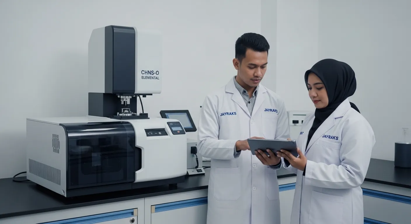 Instalasi Elemental Analyzer di Lab