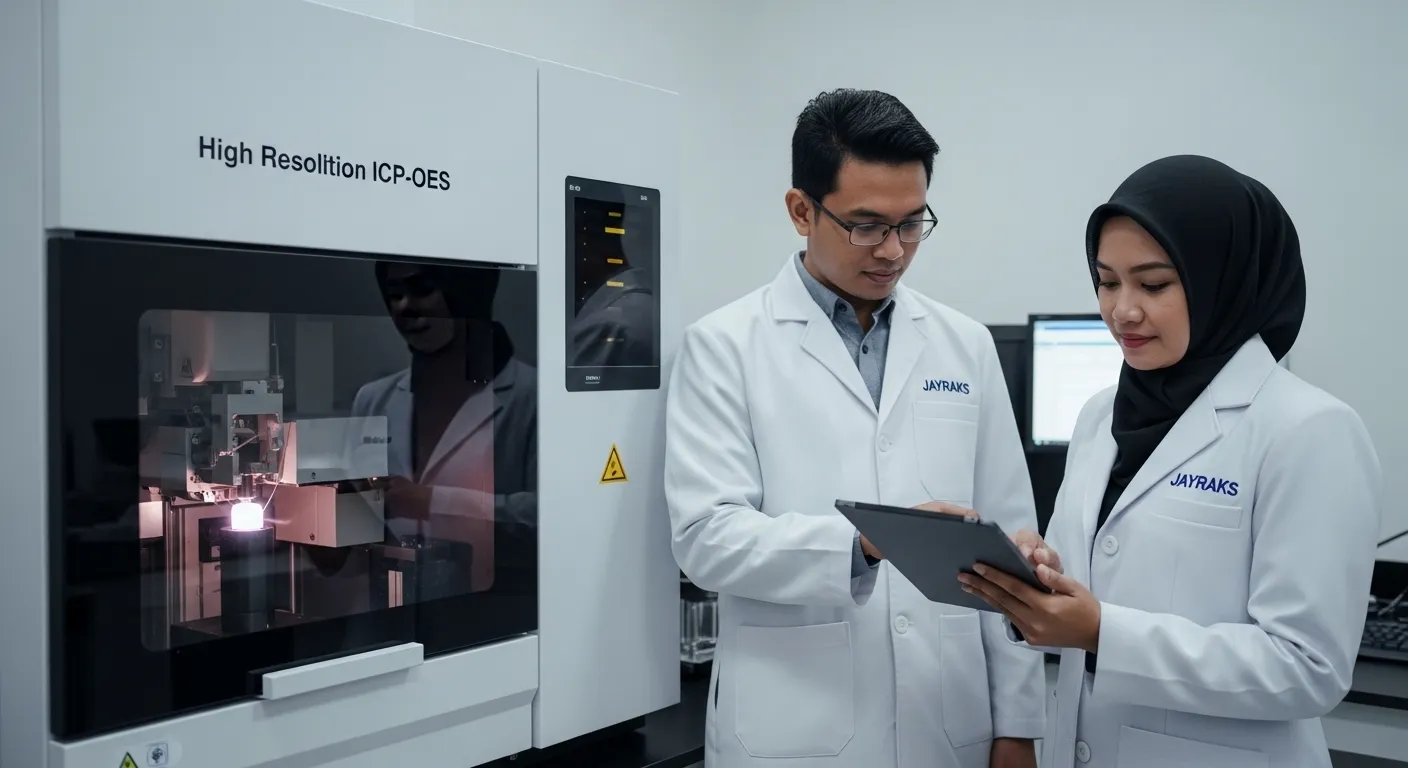 Instalasi ICP-OES di Lab Pengujian Logam