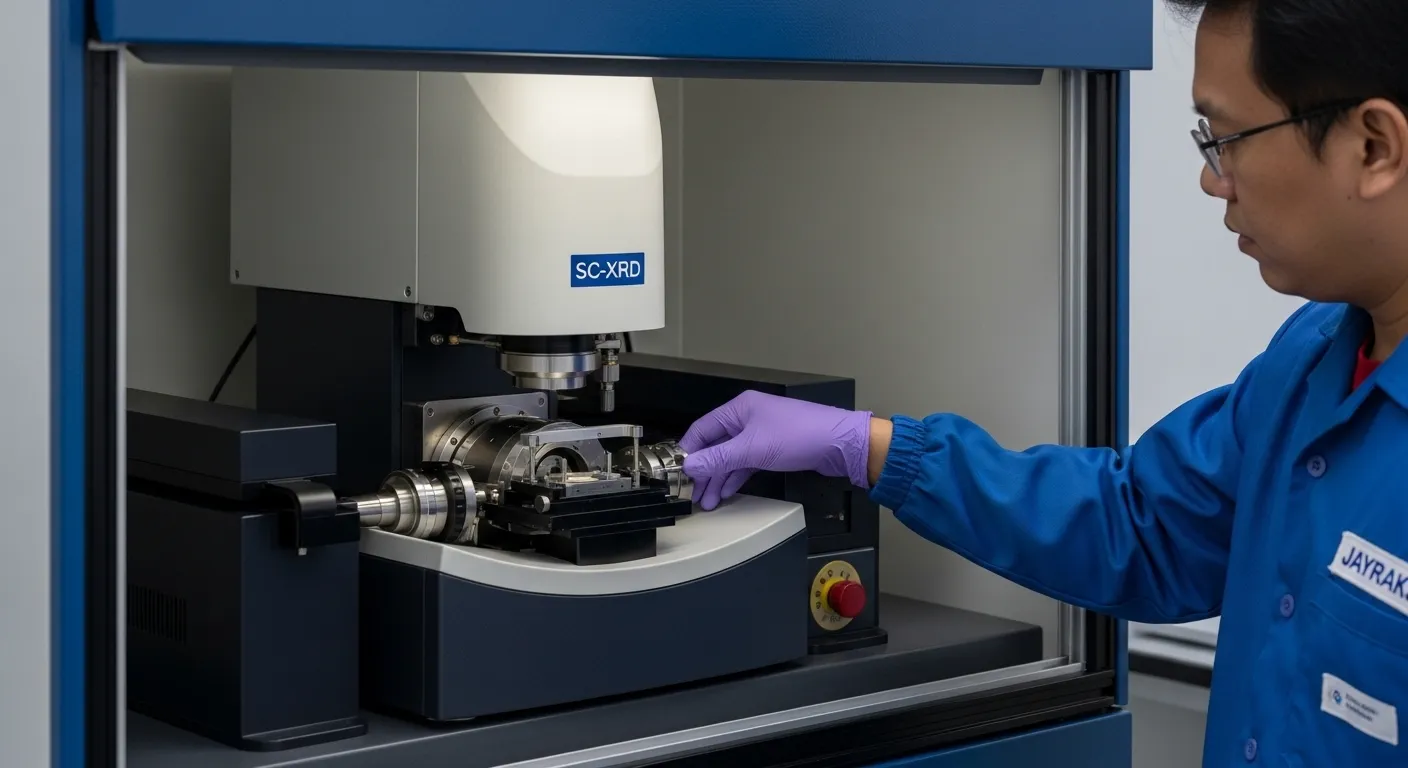 Stabilitas Detektor Instrumen XRD