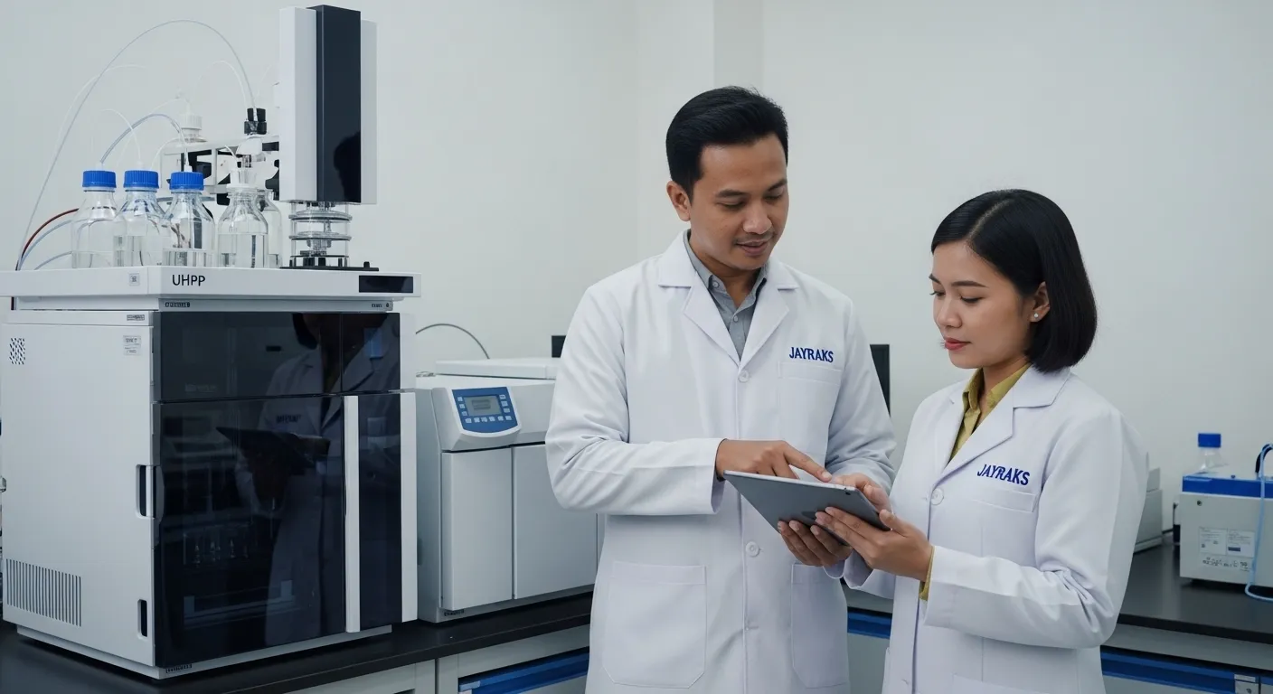 Instalasi Mesin UHPLC Resolusi Tinggi PT JAYRAKS
