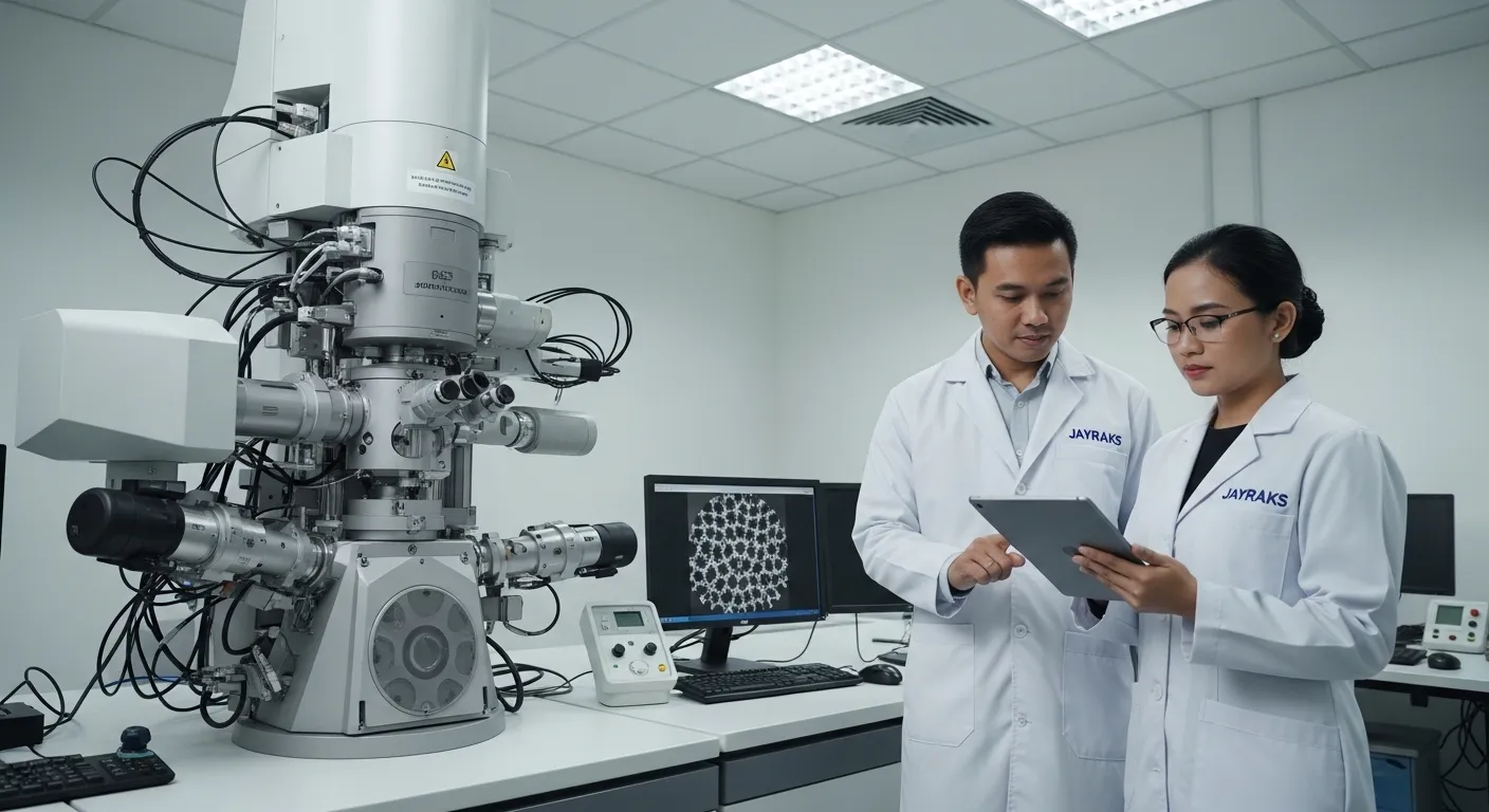 Unit TEM Resolusi Nanometer dari Perusahaan PT JAYRAKS